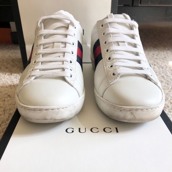 Gucci Ace Sneakers • Authentic • Navy/Red - Picture 3 of 7
